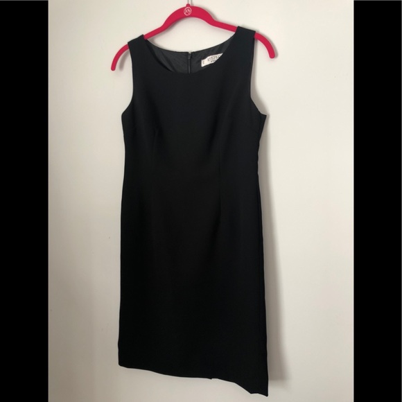 Kasper Sz 2P black sheath suit dress fully lined - Picture 2 of 6